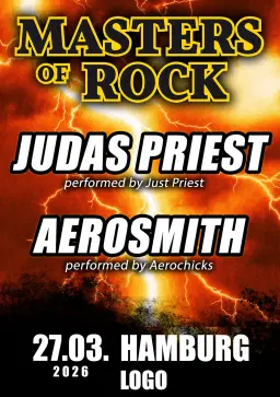MASTERS OF ROCK | AEROCHICKS & JUST PRIEST | LOGO Hamburg