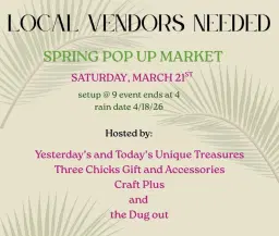 SPRING POP UP MARKET