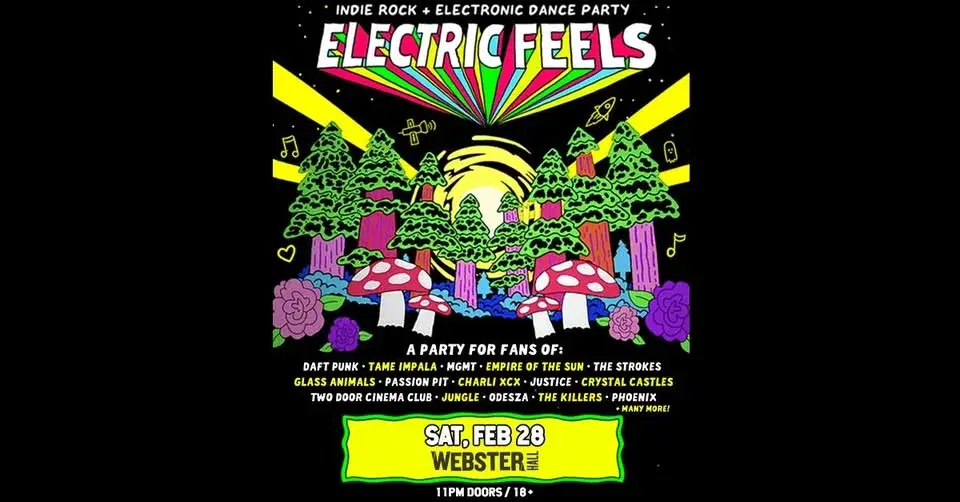 Electric Feels: Indie Rock + Electronic Dance Party
