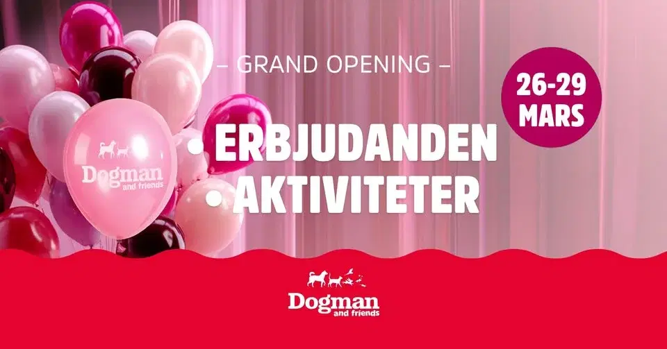 Dogman and friends firar Grand Opening pĂ„ Nova Lund!đ