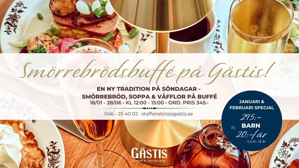 Vår söndagsbuffé - Smörrebröd, Soppa & Våfflor!