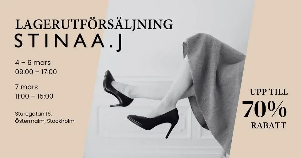 STINAA.J Lagerutförsäljning