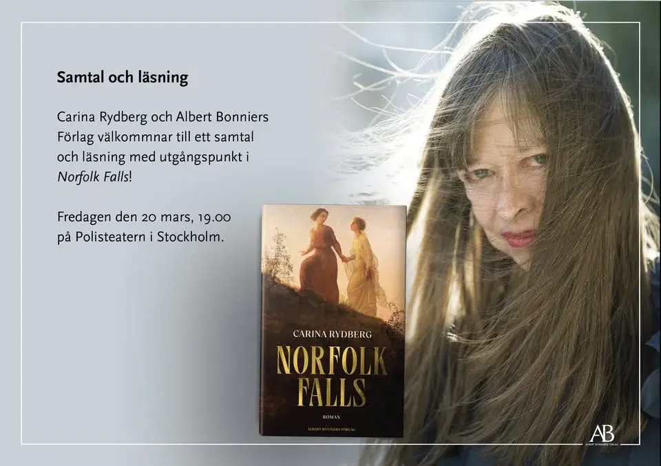 Samtal och läsning med Carina Rydberg