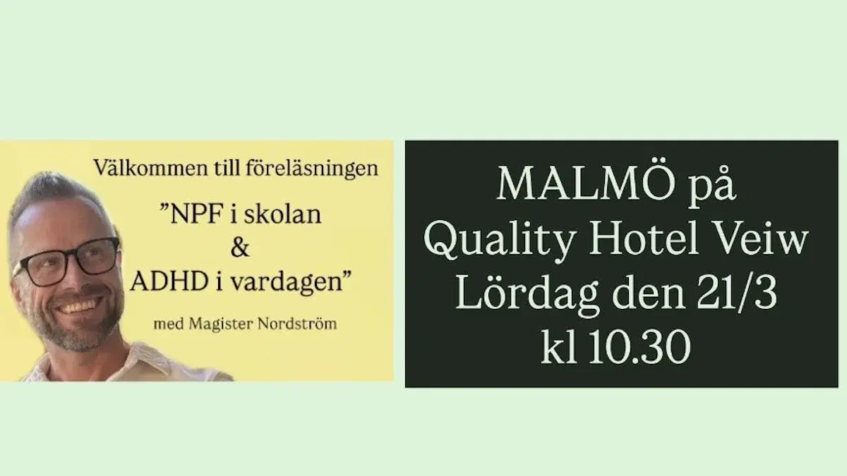 Föreläsning med Magister Nordström i MALMÖ