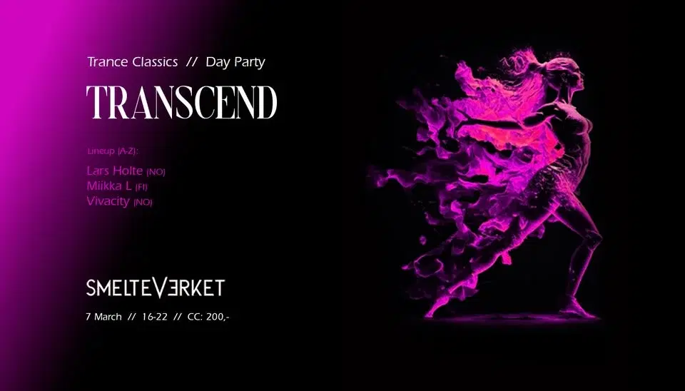 Smelt invites. TRANSCEND // Trance Classics Day Party