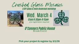 3-4-26 O'Connors Public House Brookfield Crushed Glass Mosaic