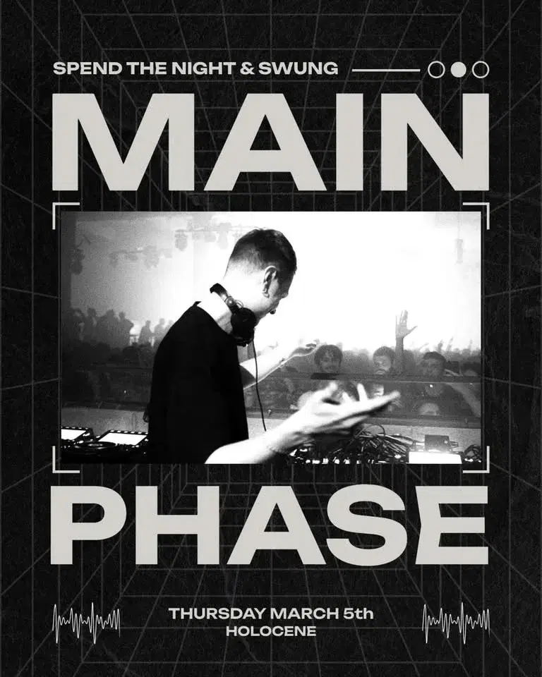 Spend The Night & Swung Present: Main Phase, Ryan Nordic, B3XTAC33