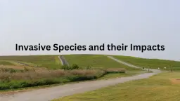 Invasive Species and their Impacts