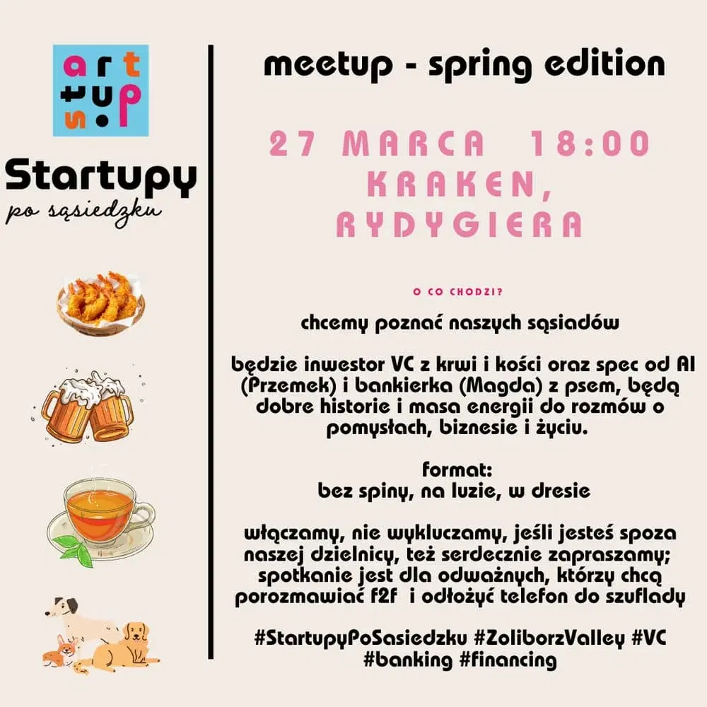 StartupyPoSąsiedzku #3 - wiosennie z sąsiad(k)ami🌺🥂🍇