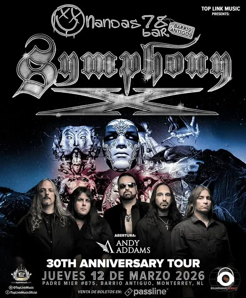 Symphony X en MTY • 12 de Marzo • Nandas Bar