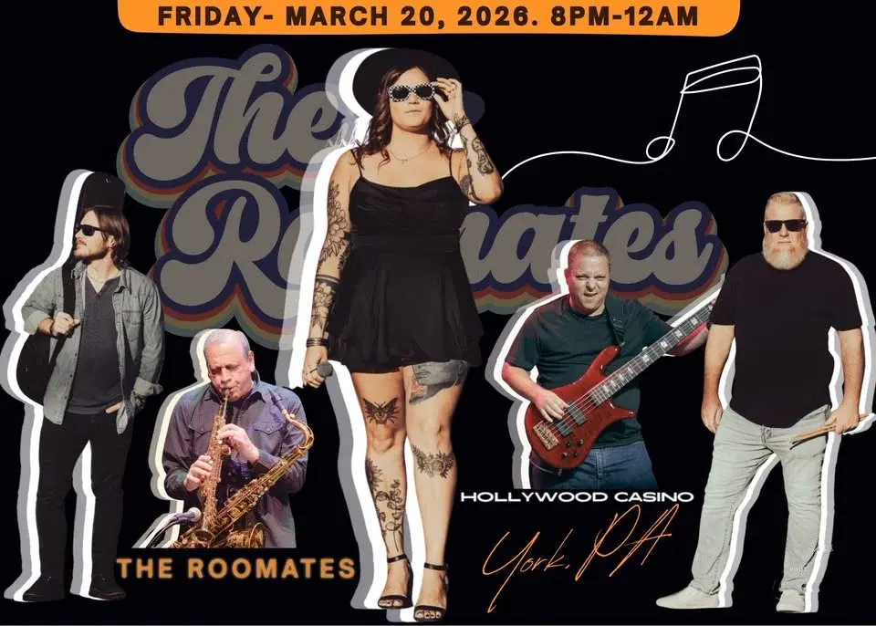 The Roomates FULL BAND W/ SAX @ Hollywood Casino York đ°âš