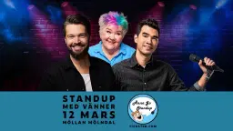 Standup med vänner - Niklas, Ann, Martin - Mölndal