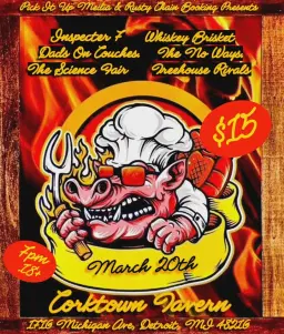 Whiskey Brisket & Inspecter 7 w/ Dads On Couches, The No Ways, The Science Fair, & Treehouse Rivals