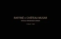 RAFFINĂ X CHĂTEAU MUSAR