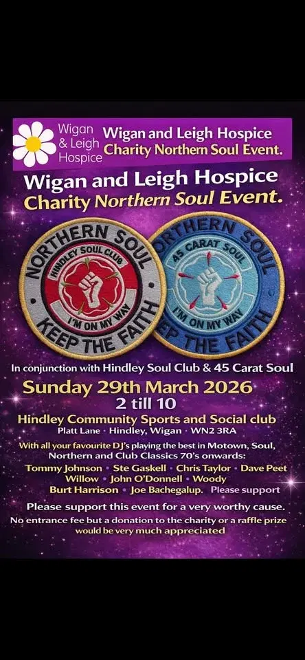 Wigan & Leigh Charity Northern Soul Event