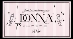 DONNAS 40-ÅRSJUBILEUM🩷