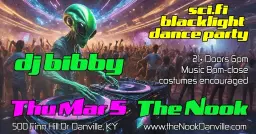 DJ Bibby SCI-FI Blacklight Dance Party