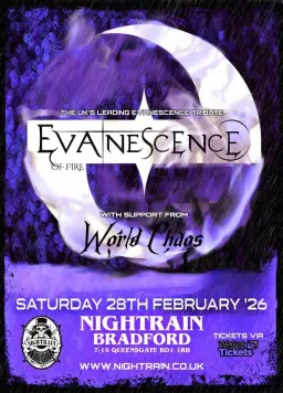 EVANESCENCE OF FIRE Live at Nightrain, Bradford