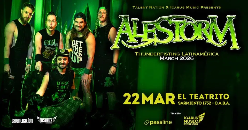 ALESTORM en Argentina | Thunderfisting Latinamerica 2026 | 22 MAR | El Teatrito | Recital