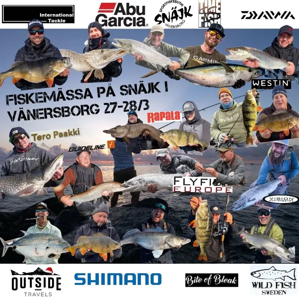 Sportfiskemässa på Snäjk i Vänersborg 27-28 Mars