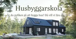 Husbyggarskola - räkneexempel, budget & kostnader vid nybygge