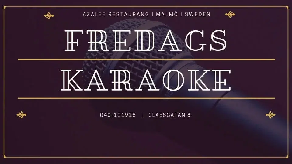 Fredags karaoke - Azalee Malmö