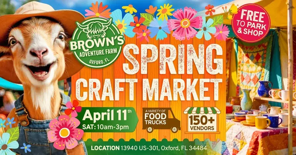 Brown's Spring Craft Market (FREE to park and shop)