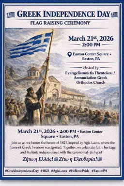 Greek Independence Day Flag Raising