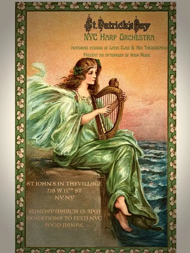 NYC Harp Orchestra’s Saint Patrick’s Day Concert