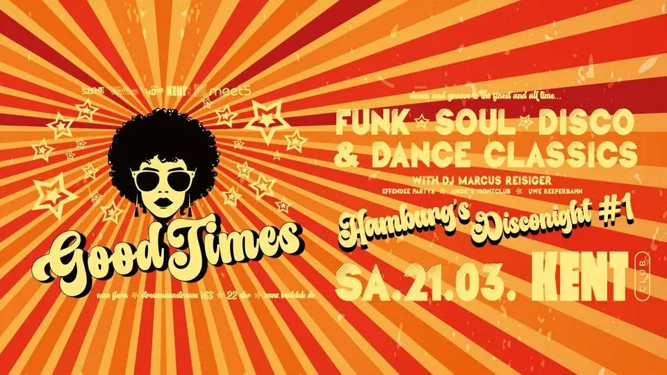 Good Times - Funk, Soul, Disco & Dance Classics - Hamburgs Disconight #1