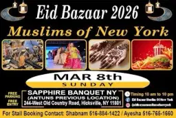 Long Island Eid Bazaar - Sapphire Banquet (Previously Antuns)