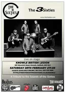Sixties Night with The 3 Sixties - Knowle, Solihull