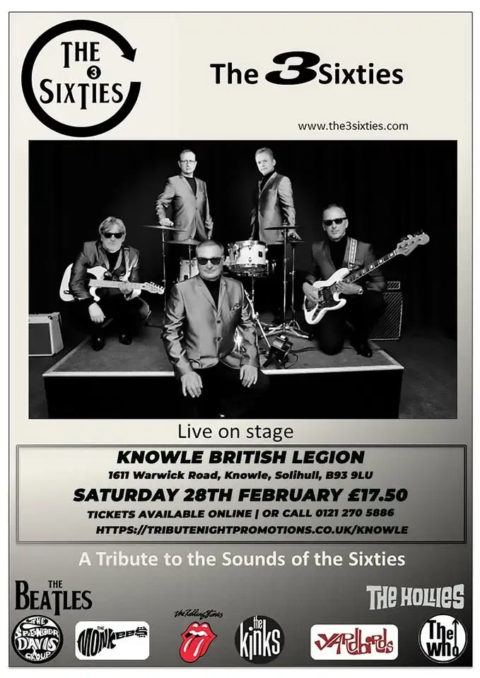 Sixties Night with The 3 Sixties - Knowle, Solihull
