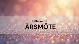 Årsmöte 2026