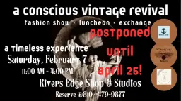 A Conscious Vintage Revival Fashion Show • Luncheon Clothing Exchange a
