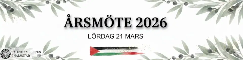 Årsmötet Palestinagruppen Halmstad