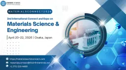2nd International Connect and Expo on Materials Science & Engineering