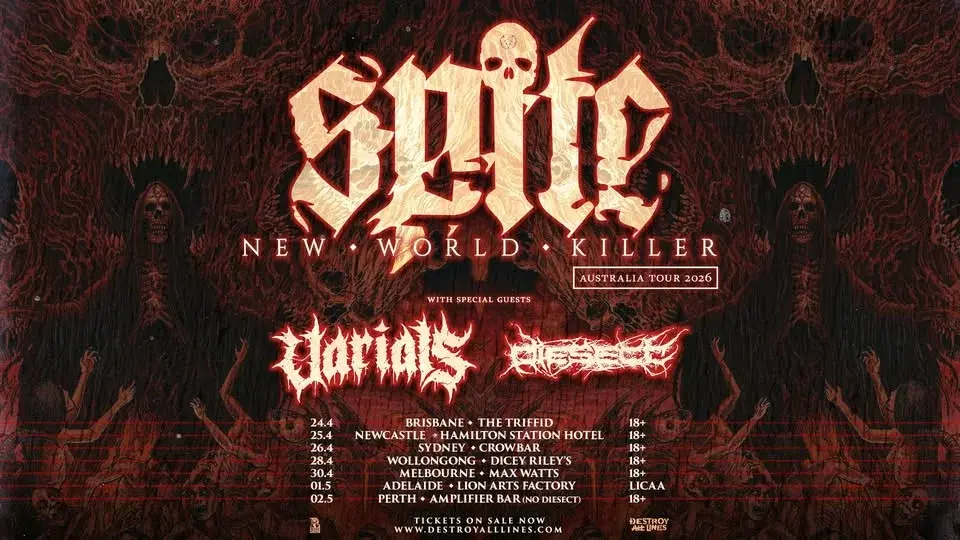 Spite (US) New World Killer Tour with Varials (US) - Sydney