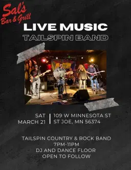 Live Band: Tailspin Country & Rock
