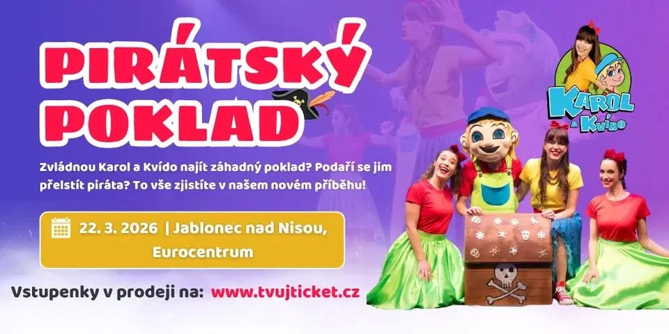 Karol a Kvído - Pirátský poklad - JABLONEC NAD NISOU 22.3.2026