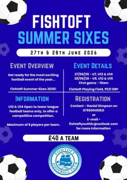 Fishtoft Youth FC Summer Sixes