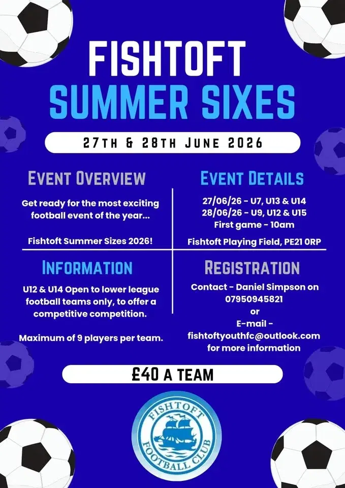 Fishtoft Youth FC Summer Sixes