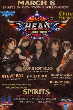 HEAD: A Night of Classic Rock Legends @ Spirits in Downtown Willoughby