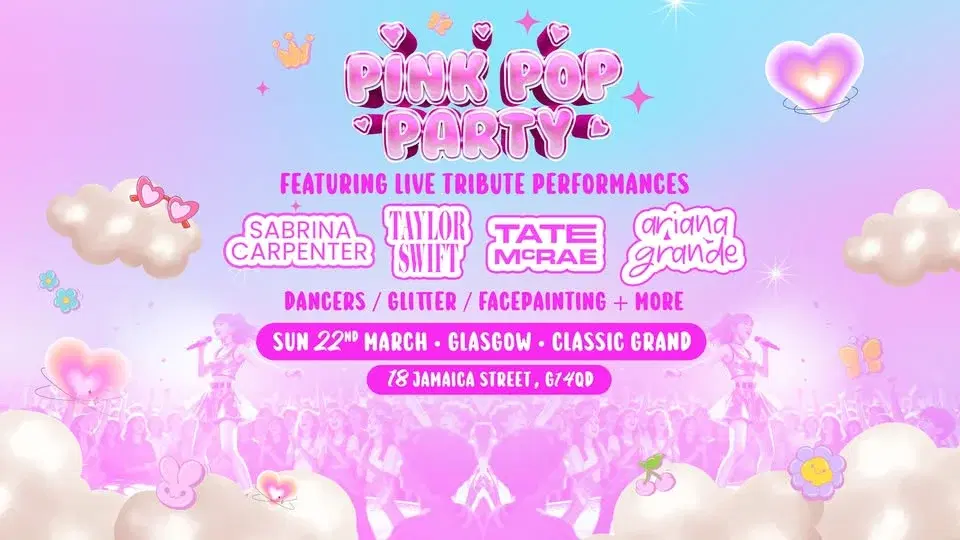 The Pink Pop Party Is Coming To Glasgow!