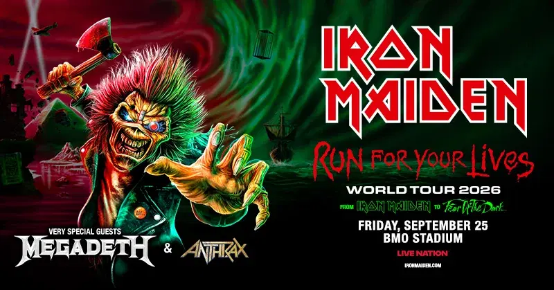 Iron Maiden: Run For Your Lives World Tour 2026