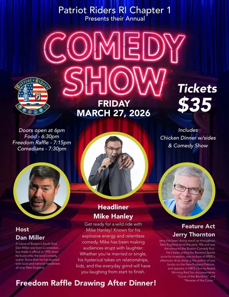 Patriot Riders RI Ch1 Comedy Show & Dinner