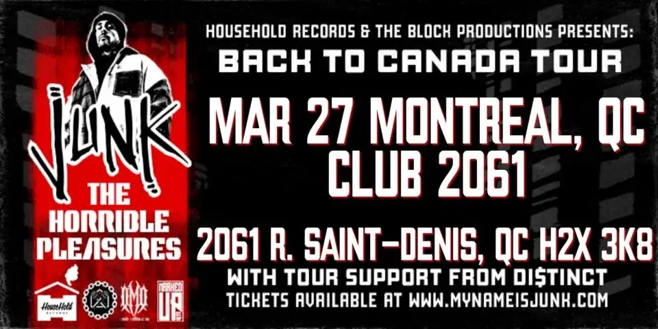 Junk - Horrible Pleasures MONTREAL!