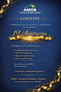 19º ANIVERSÁRIO DO CENTRO CULTURAL DE BRUMADO