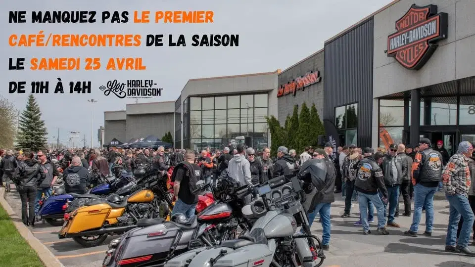 Premier café/rencontres de la saison chez Léo H-D