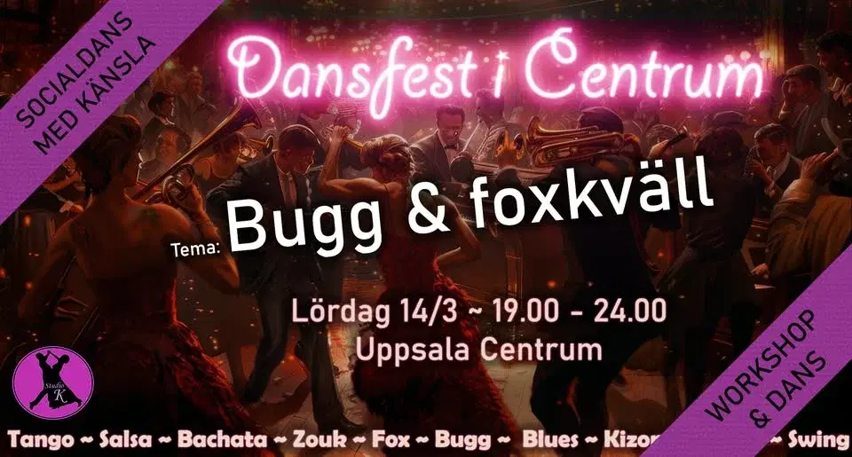 Nyhet: Bugg & foxkväll i Uppsala Centrum